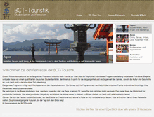 Tablet Screenshot of bct-touristik.de